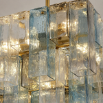 Caldrisse Strata Murano-Style Glass Chandelier — detail view 4