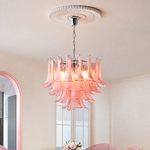 Luneflora Falls Murano-Style Glass Chandelier — detail view 2