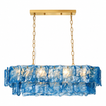Thalivra Linear Murano-Style Glass Chandelier — product view