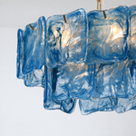 Thalivra Linear Murano-Style Glass Chandelier — detail view 9
