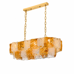 Thalivra Linear Murano-Style Glass Chandelier — detail view 18