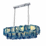 Thalivra Linear Murano-Style Glass Chandelier — detail view 21