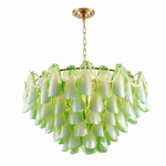 Gildessa Petal Murano-Style Glass Chandelier — detail view 2