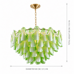 Gildessa Petal Murano-Style Glass Chandelier — detail view 13