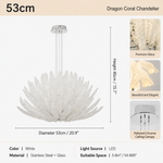 Silvaris Bloom Murano-Style Glass Chandelier — detail view 5