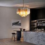 Auralith Facet Murano-Style Glass Chandelier — detail view 3