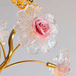 Floracene Arbor Murano-Style Glass Chandelier — detail view 4