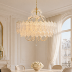 Sylvarenne Leaf Murano-Style Glass Chandelier — detail view 3