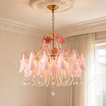 Lysendra Garland Murano-Style Glass Chandelier — detail view 2