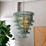 Caelune Tower Murano-Style Glass Chandelier — detail view 2