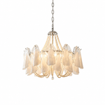 Nacressa Petal Murano-Style Glass Chandelier — product view