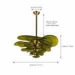 Elavine Canopy Murano-Style Glass Chandelier — detail view 13