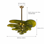 Elavine Canopy Murano-Style Glass Chandelier — detail view 14