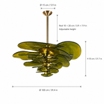 Elavine Canopy Murano-Style Glass Chandelier — detail view 16