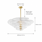 Elavine Canopy Murano-Style Glass Chandelier — detail view 17