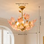 Averelle Flor Murano-Style Glass Chandelier — detail view 5