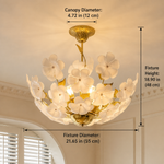Averelle Flor Murano-Style Glass Chandelier — detail view 6