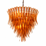 Velmora Feather Murano-Style Glass Chandelier — product view