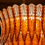 Velmora Feather Murano-Style Glass Chandelier — detail view 4