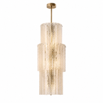 Varenzo Column Murano-Style Glass Chandelier — product view