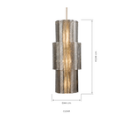 Varenzo Column Murano-Style Glass Chandelier — detail view 6