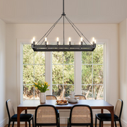 Halo Vintage Filament Rectangular Chandelier