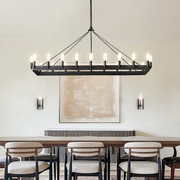 Halo Vintage Filament Rectangular Chandelier