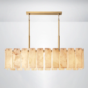 Ascend Alabaster Rectangular Chandelier 60
