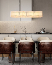 Sorella Alabaster Linear Chandelier 54