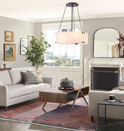 Manor Glass Round Chandelier 24‘’