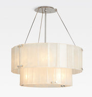 Manor Glass Round Chandelier 2-Tier 32''