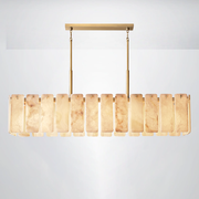 Ascend Alabaster Rectangular Chandelier 72