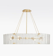 Manor Glass Linear Chandelier 48''
