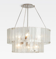 Manor Glass Round Chandelier 2-Tier 32''