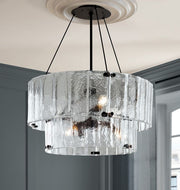 Manor Glass Round Chandelier 2-Tier 32''