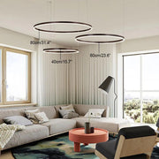 Grandeur Multi Rings Black Chandelier