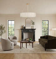 Manor Glass Round Chandelier 48''