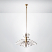 Madera Clear Glass Cloche Grand Pendant