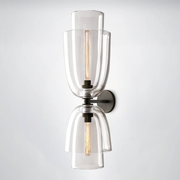 Madera Clear Glass Cloche Grand Sconce
