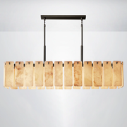 Ascend Alabaster Rectangular Chandelier 72