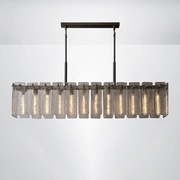 Ascend Glass Rectangular Chandelier 72