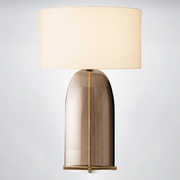 Madera Amber Glass Table Lamp