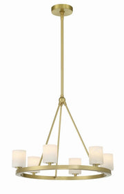 Estate 6 Light Chandelier Alabaster