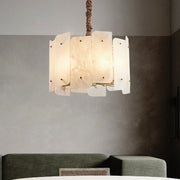 Alabaster Lorry Round Chandelier 20