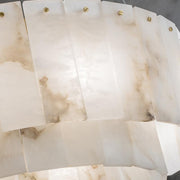 Orion Alabaster 2 tier Round Art Chandelier
