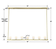 Estate 7 Light Chandelier Alabaster