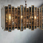 Roselle Glass Rectangular Chandelier