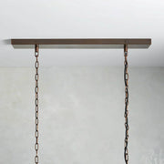 Roselle Glass Rectangular Chandelier