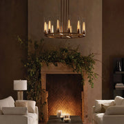 Juniper Glass Round Chandelier