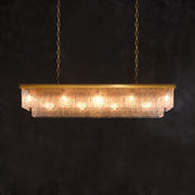 Montclair Glass Rectangular Chandelier
